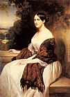Wife Wall Art - Portrait of Madame Ackerman, the wife of the Chief Finance Minister of King Louis Philippe